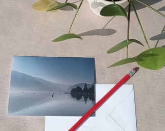 ULLSWATER PHOTOGRAPH, Lake District photography card, blank greetings card