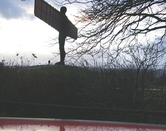 ANGEL of the NORTH greetings card, blank photography card