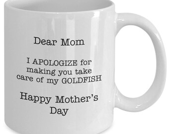Dear mom - silly mother's day coffee tea hot chocolate mug