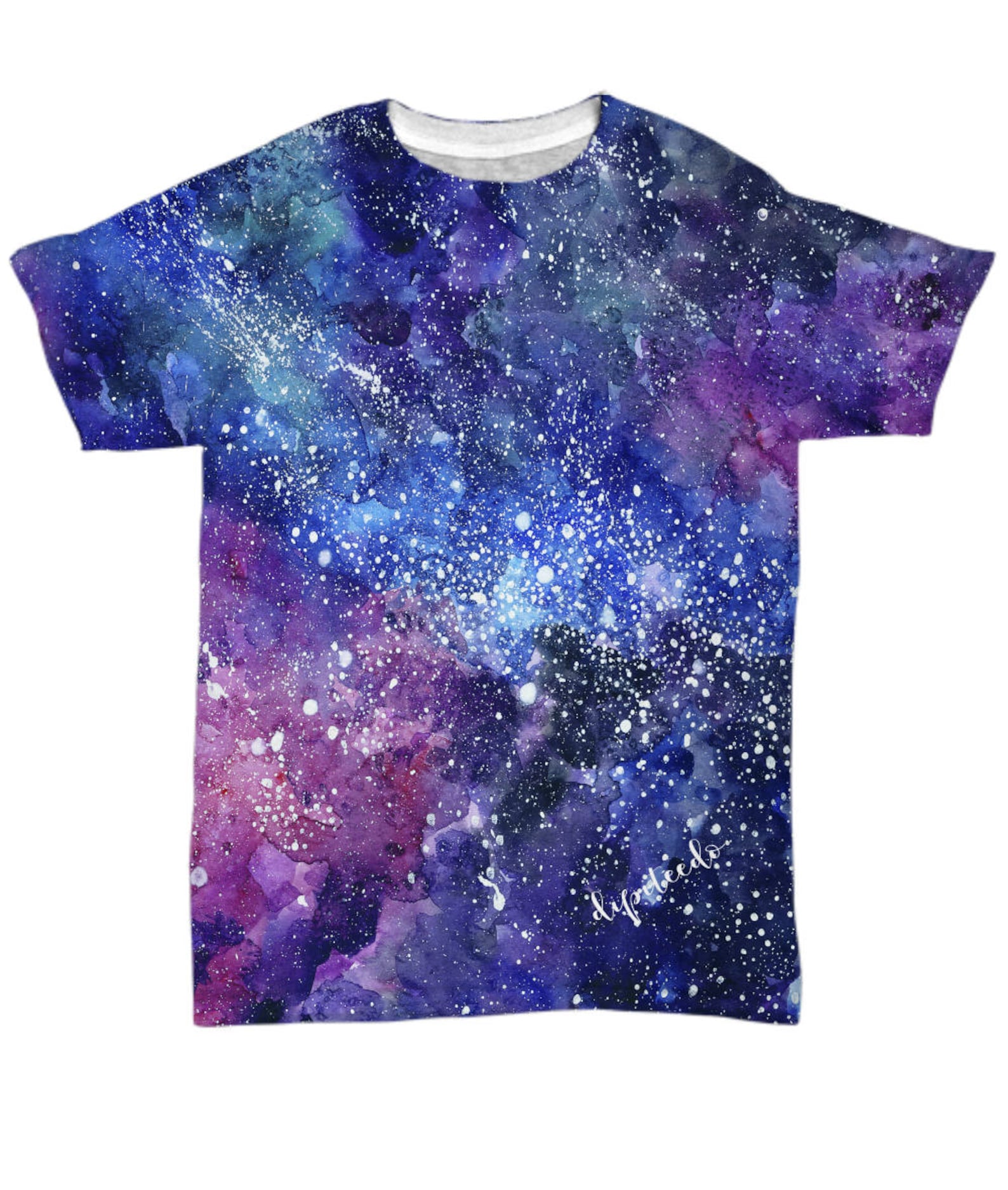 Cosmic Blue All Over Sublimated Print Tee Shirt | Etsy
