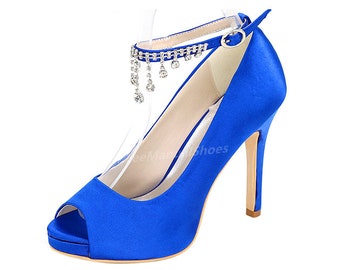 royal blue heels cheap