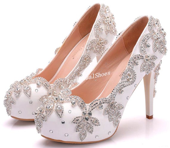 crystal bridal shoes