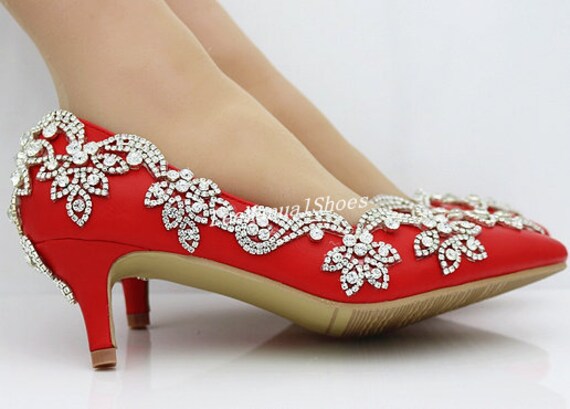 Handmade Crystal Wedding Shoes White 