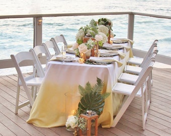 Gold Ombre Tablecloth – Sunset Party Decoration