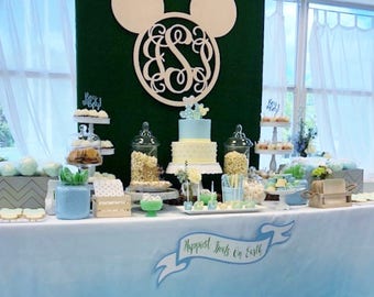 Mickey Mouse Ombre Tablecloth – Disney Birthday Party Linen