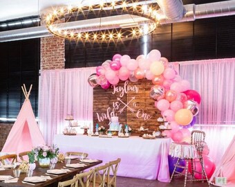 Ombre Tablecloth – Boho Linen, Dreamcatcher Party Decor