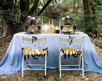 Ombre Linen Tablecloth - Gothic Glam Decor, Custom Colors