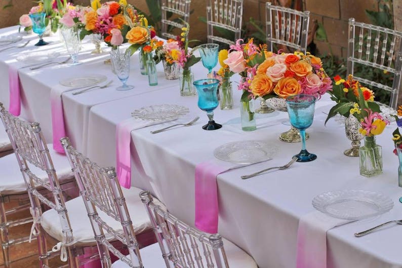 Ombre Napkins Many Colors Ombre Linen Dip Dyed Wedding Table Head Table NO MINIMUM Green Ombre Linen Green Ombre Napkin image 3