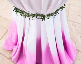 Ombre Table Linen - Pink Watercolor Round Tablecloth