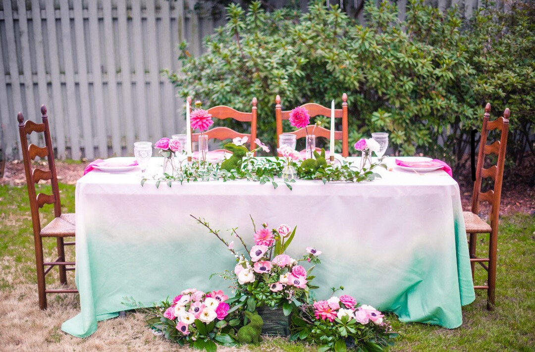 Garden Party Tablecloth Garden Party Ombre Tablecloth Easter Linen