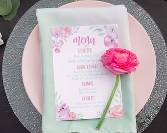 Hand-Dyed Ombre Napkins – Linen Watercolor Wedding Table Decor