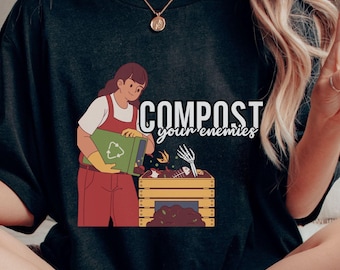 T-shirt drôle pour vos ennemis, t-shirt unisexe, chemise graphique, haut sarcastique, cadeau humoristique, cadeau jardinier, amateur de plantes