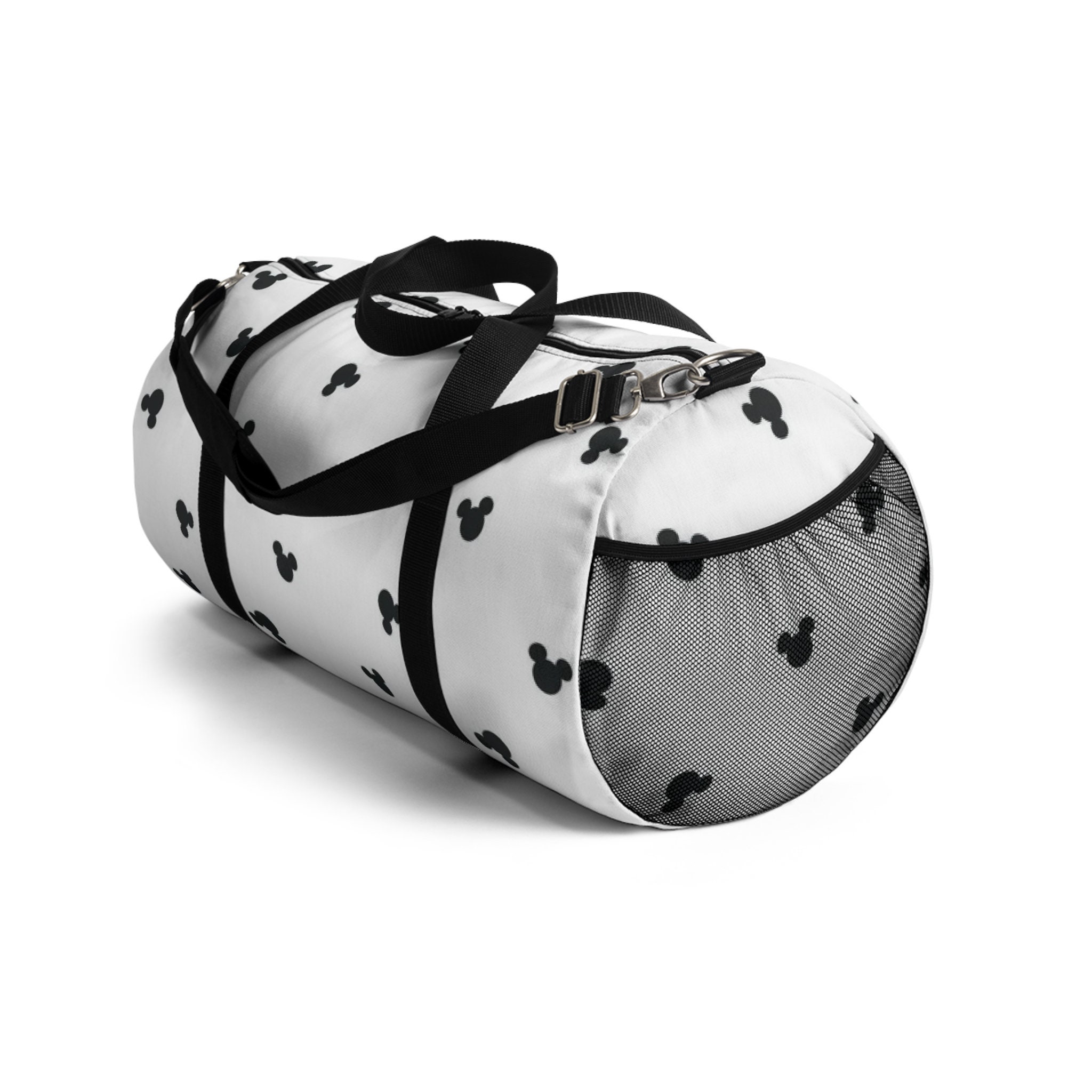 Discover Disney White and Black Mickey Mouse Duffel Bag