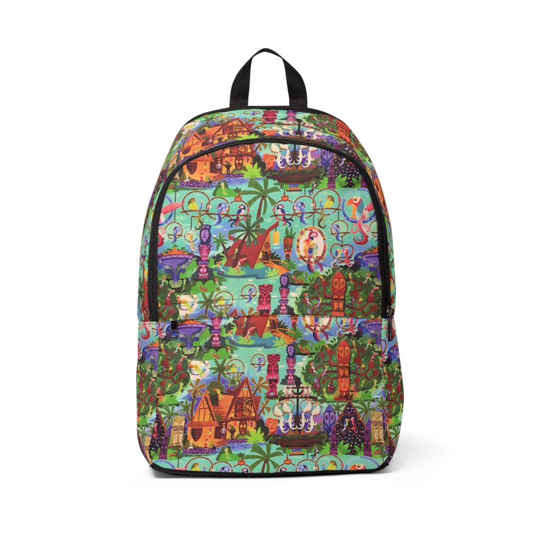 tiki room canvas backpack