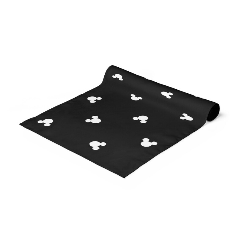 Black and White Disney Mickey Mouse Table Runner Etsy