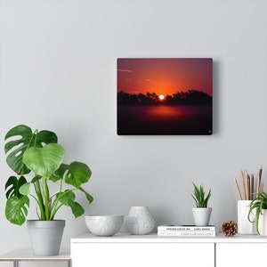 Foggy Morning Sunrise in Kansas Canvas Wall Art image 8