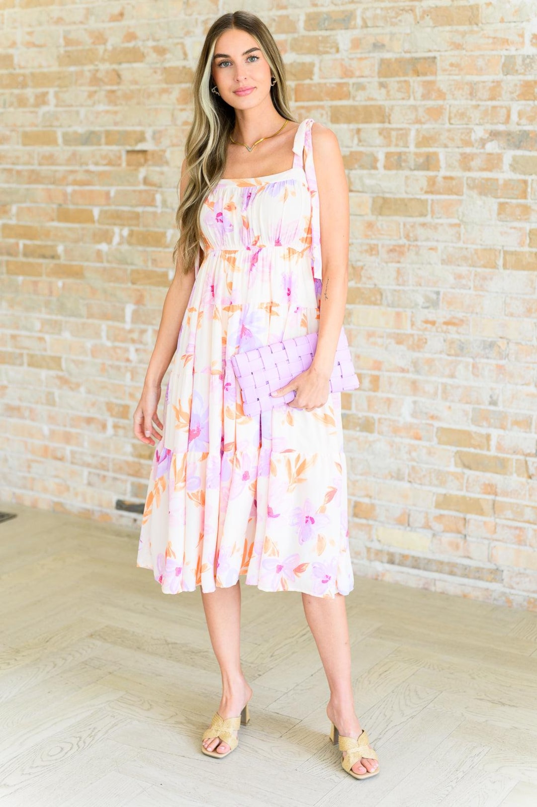 Pastel Floral Dress main image 1