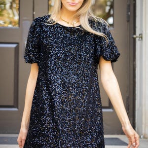 slim fit dress slacks Shimmering Splendor Sequin Shirt Dress 3XL