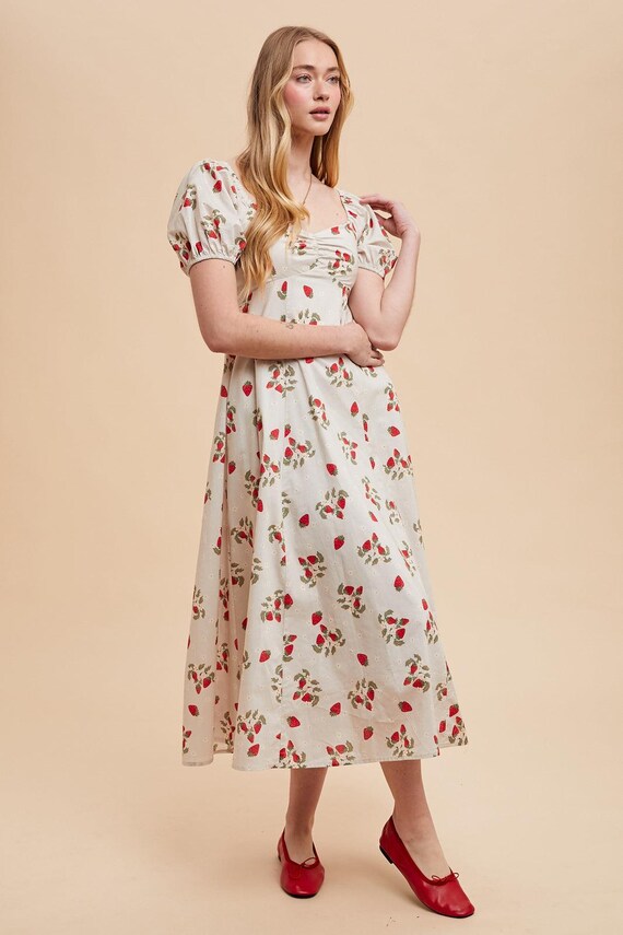 cotton on strawberry dress In 100 muddy girl camo Size:38/34 SHEIN Maternity Vacation Casual Pink strawberry Dress in soft cotton