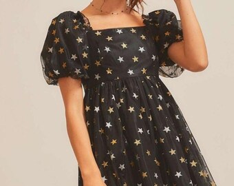 black mini dress with stars Bisou Bodysuit Black – Undress Code EUR