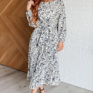 Tea Time Pleated Dress, maxi dress, winter dress, long sleeve dress, pleated dress, womens dresses, victorian dress, elegant cottagecore