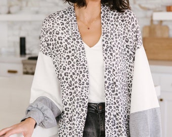 royal blue leopard sweater