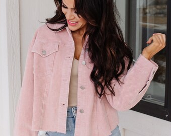 Pink Corduroy Jacket - Etsy