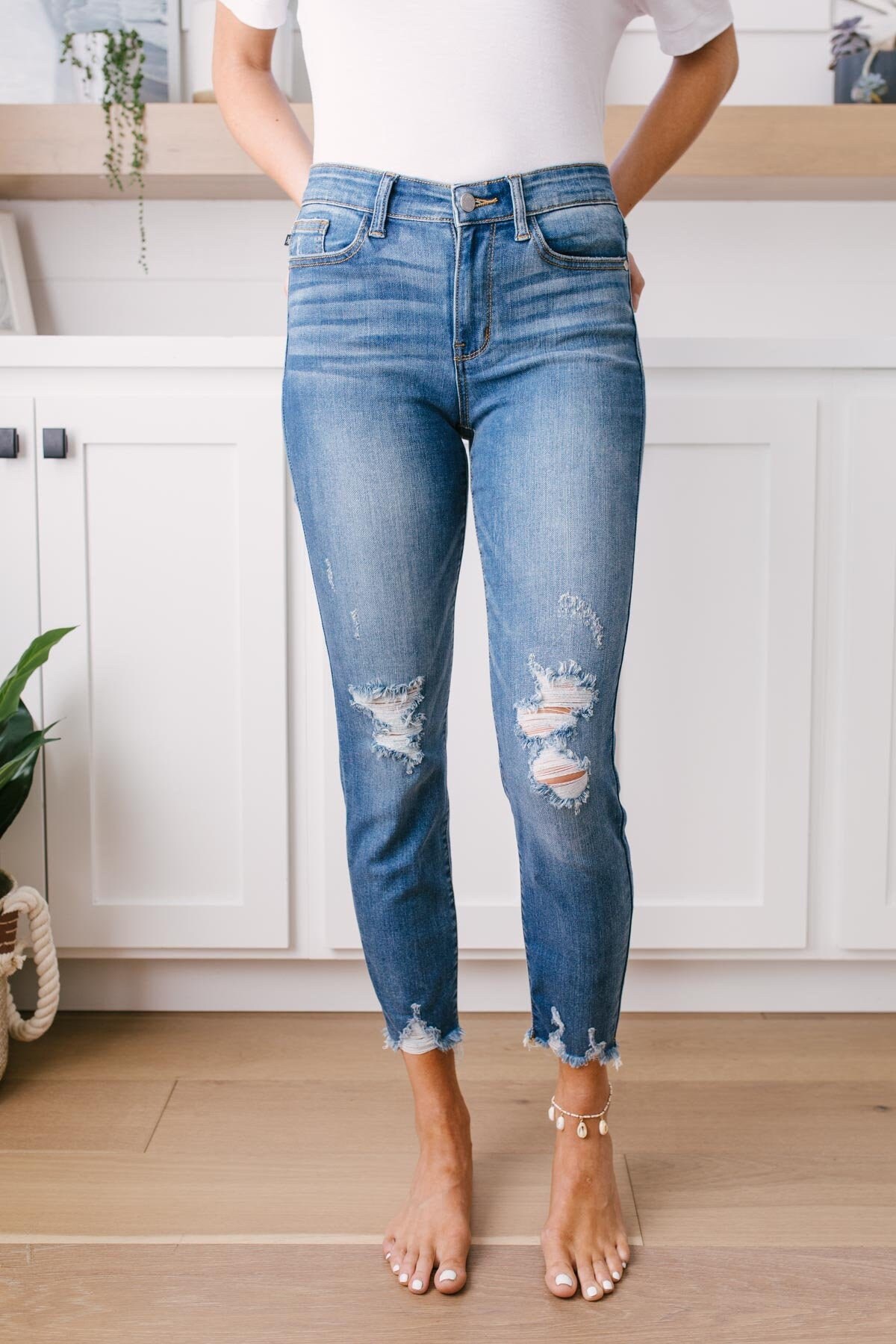 distressing jeans with sandpaper