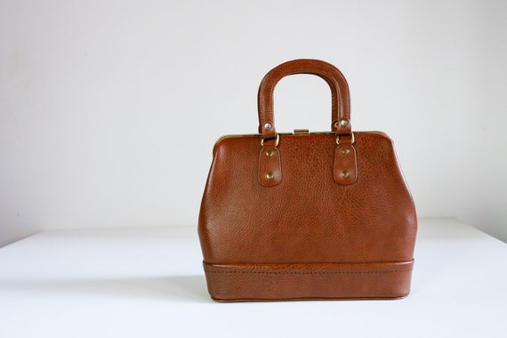 Vintage Brown Doctor Style Bag | Doctor Style Top