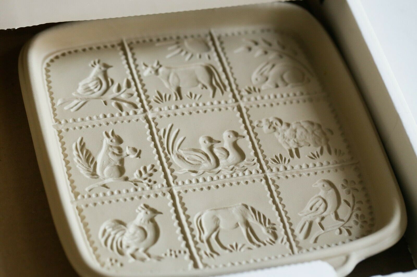 NIB Brown Bag Cookie Art Ceramic Shortbread Pan Mold Etsy