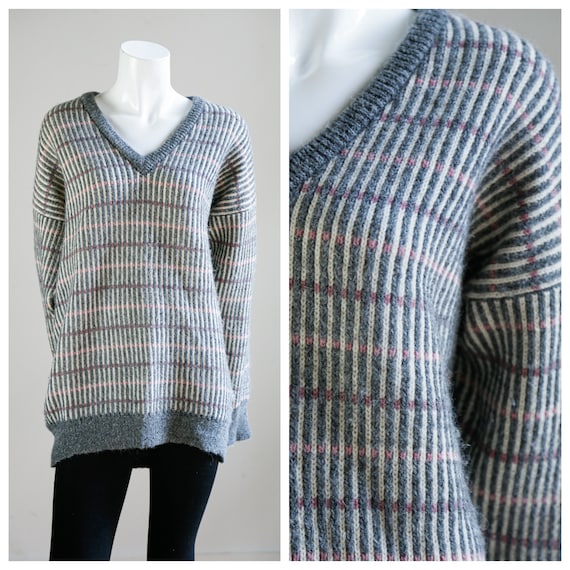 Vintage Classic Grey V Neck Pullover | Harry Rosen