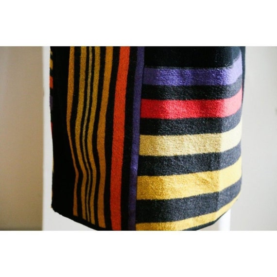 Vintage Canvasbacks Wool Patchwork Colourful Blan… - image 9