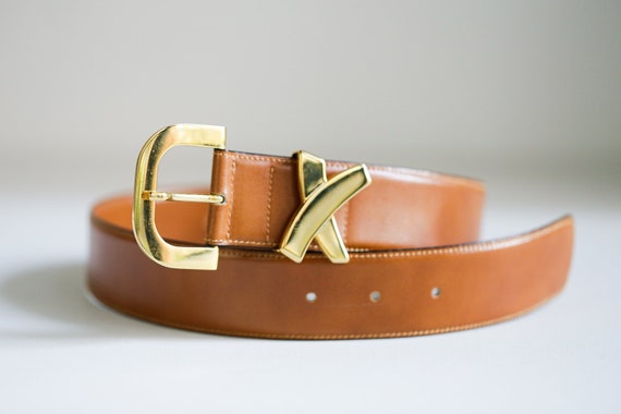 Vintage Paloma Picasso Caramel Leather Belt | Clas