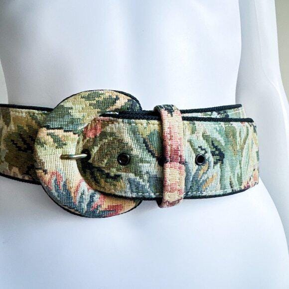 Vintage Tapestry Couch Print Grandma Style Belt Vintage Tapestry Couch Print Grandma Style Belt - Etsy main image 2