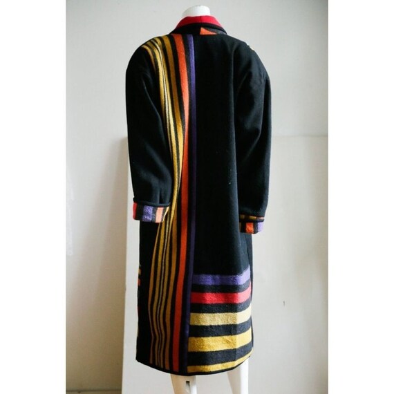 Vintage Canvasbacks Wool Patchwork Colourful Blan… - image 7