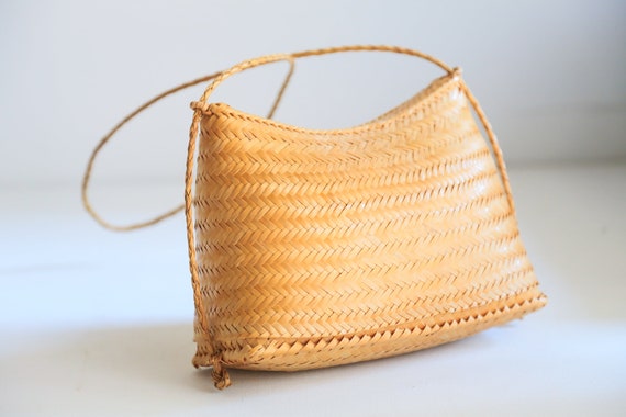 small straw crossbody bag