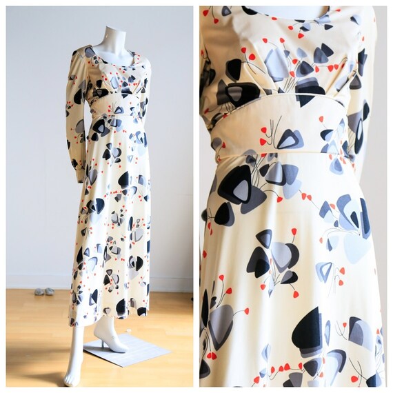 Novelty Print Long Sleeve Maxi Dress | Pretty Flor