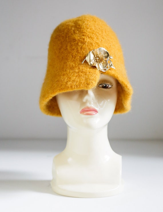 mustard bucket hat