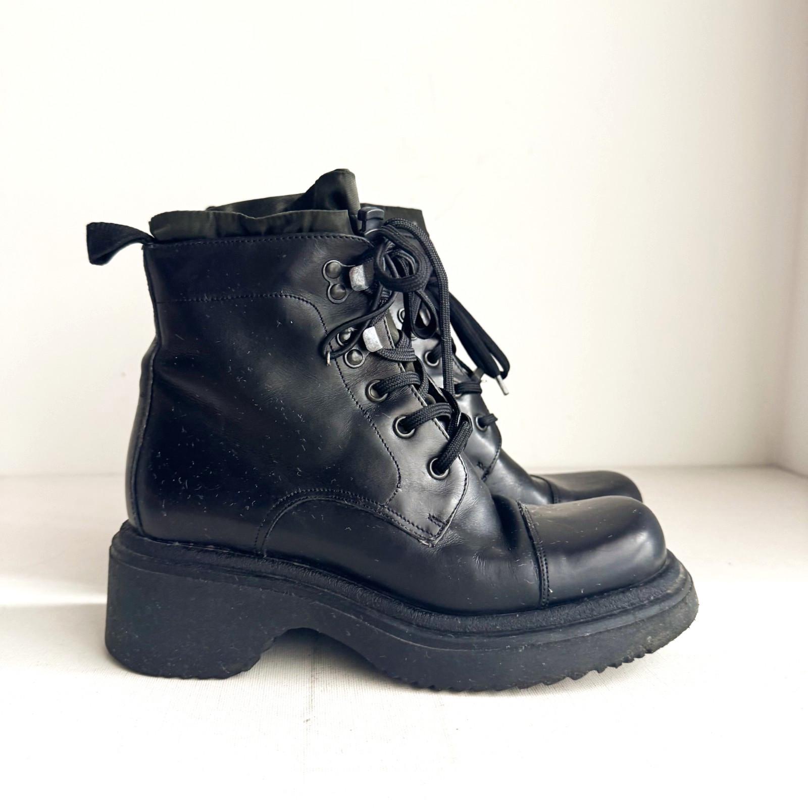 Aldo Stone Ridge Chunky Tech Sole Strap Shoes Black Leather Industrial EU 46 Frederiko Black Men main image 2