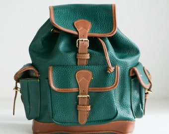 etsy leather backpack