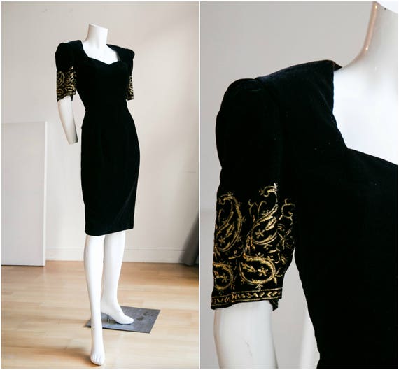 Black Velvet Dress | Velvet Cocktail Dress | Embro
