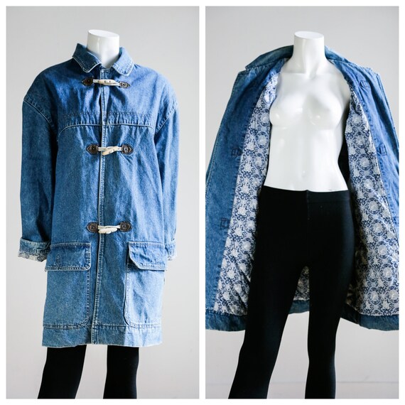 Vintage Byblos Oversized Denim Chore Coat | Parka