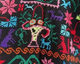 ヴィンテージ カラフル 刺繍 ポンチョ ケープ - Etsy 日本