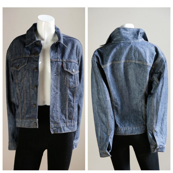 Vintage Levis Red Tab Mens Raw Denim Jacket | Vint
