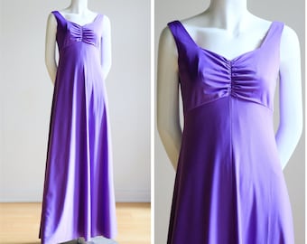 Lavender Wide Strap Maxi Dress | Purple Summer Dress | Ruched Summer Maxi Dress | Bohemian Maxi | Empire Waist Long Dress | Fitted Bodice