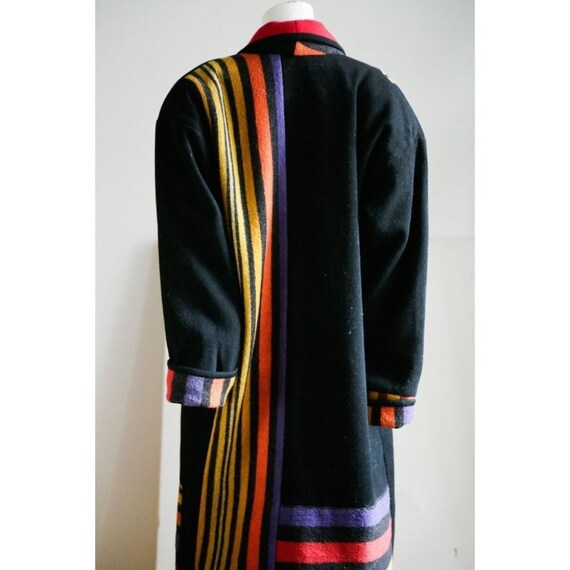 Vintage Canvasbacks Wool Patchwork Colourful Blan… - image 8