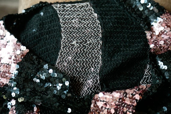 Black Pink Sequin Top |  Long Sleeves Sequin Top … - image 9