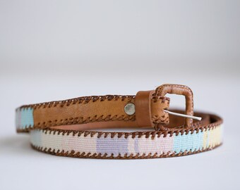 Vintage Milor Genuine Leather Belt Size 31 Made in Hong Kong  display picture 3