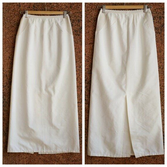 Vintage Grattan Slim Fit Midi Half Slip w Back Sli