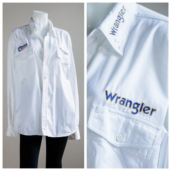 white denim button down shirt